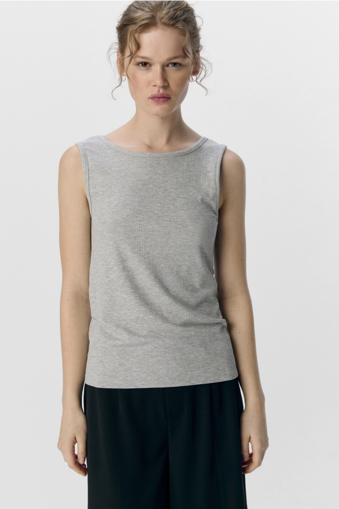 OBJJAMIE S/L SLI TANK TOP NOOS 23045692 LIGHT GREY MELANGE